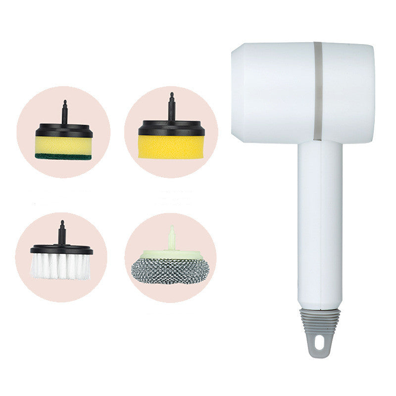 Cepillo de limpieza eléctrica, cepillo para lavavajillas, inalámbrico, automático, recargable por USB para cocina, bañera, azulejos