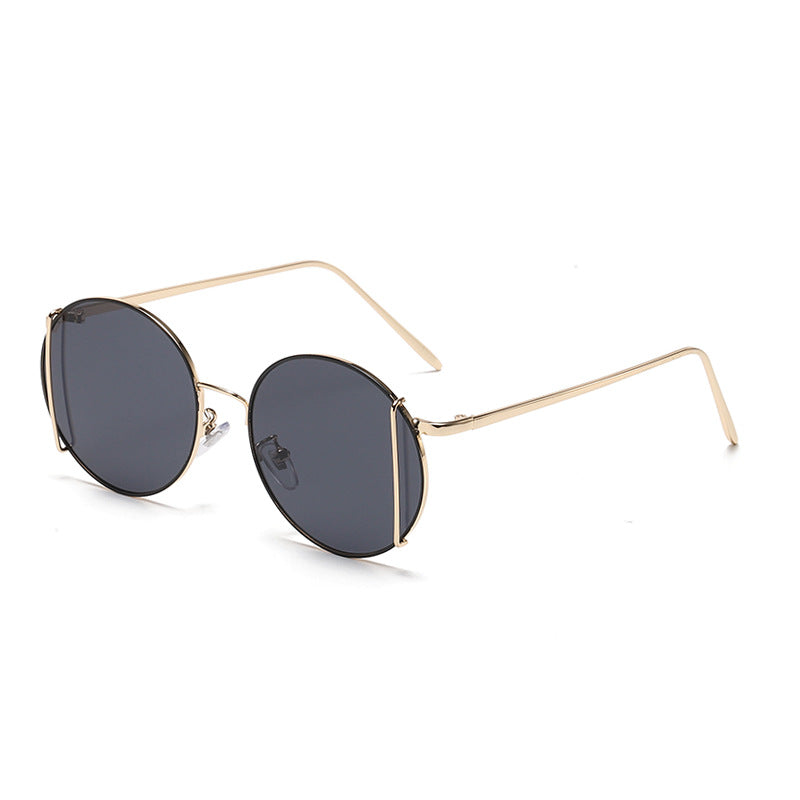 Women's Creative Personality Round Metal Sunglasses