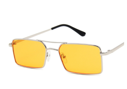 Personalized double beam square sunglasses