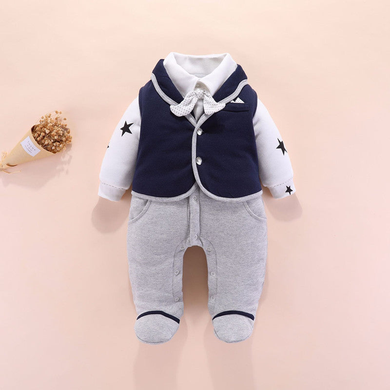 Bello conjunto para Baby boy gentleman romper