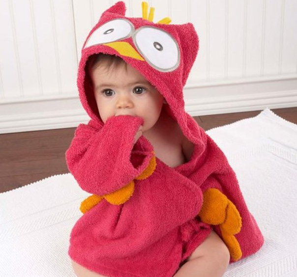 Hermosa Bata para bebe - Baby Bath Towels Baby Bathrobes Cotton Children's Bathrobes Baby Hooded