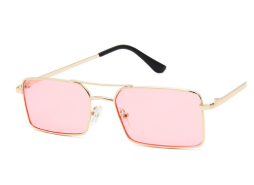 Personalized double beam square sunglasses