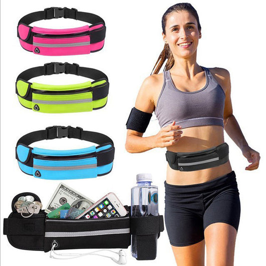 Riñonera Fashion Fitness Waist Bag With Pocket Slim Running Jogging Belt Fanny Pack Bag For Hiking Cycling Workout Sports Gym