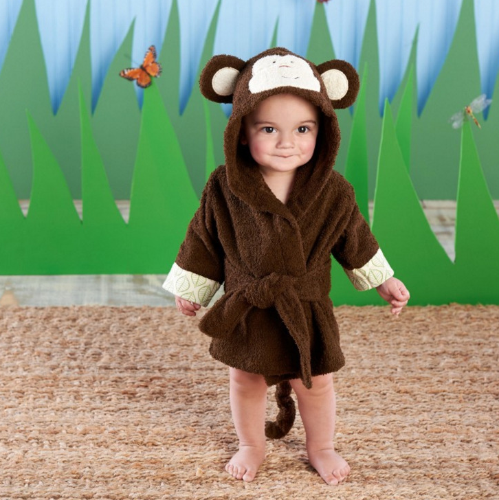 Hermosa Bata para bebe - Baby Bath Towels Baby Bathrobes Cotton Children's Bathrobes Baby Hooded