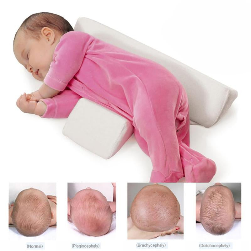 Almoada anti caida para bebé Newborn Baby Shaping Styling Pillow Anti-rollover Side Sleeping Pillow Triangle