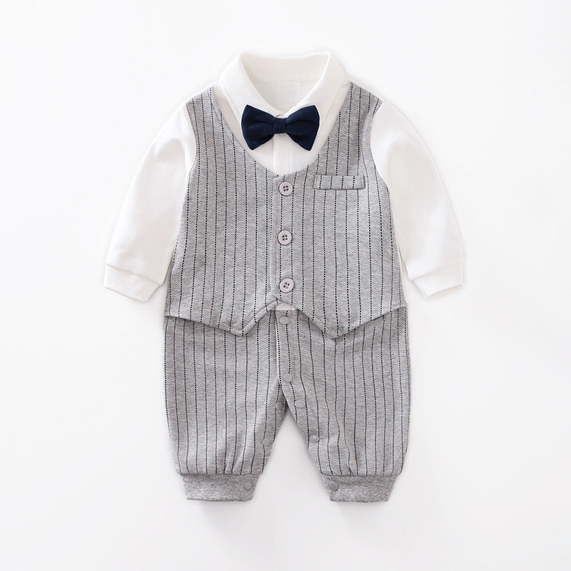 Hermoso Baby Fashion Jumpsuit Spring And Autumn Models Foreign Trade Gentleman