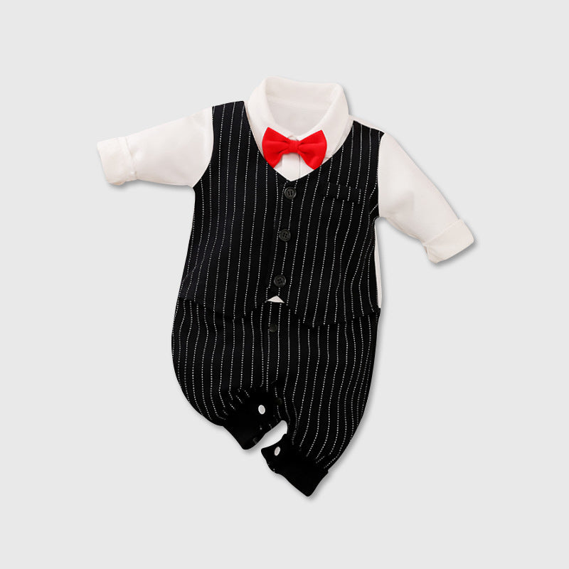 Hermoso Baby Fashion Jumpsuit Spring And Autumn Models Foreign Trade Gentleman