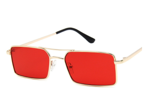 Personalized double beam square sunglasses