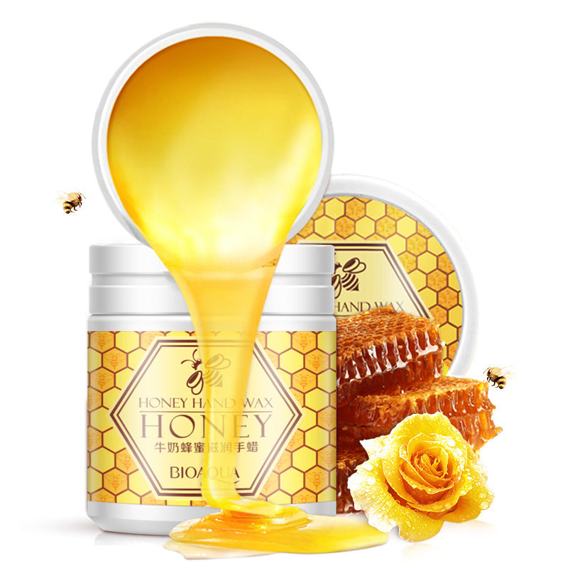 Milk honey Whitening Nourish hand wax skin care moisturizing hydrating remove aged horn paraffin bath hand cream