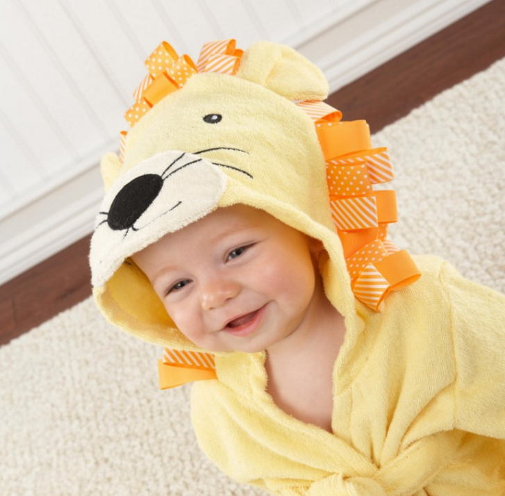 Hermosa Bata para bebe - Baby Bath Towels Baby Bathrobes Cotton Children's Bathrobes Baby Hooded