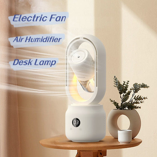 Refrescate, Ventilador para este verano Water Cooled Spray Mist Electric Fan USB Rechargeable Portable Wireless Air Humidifier