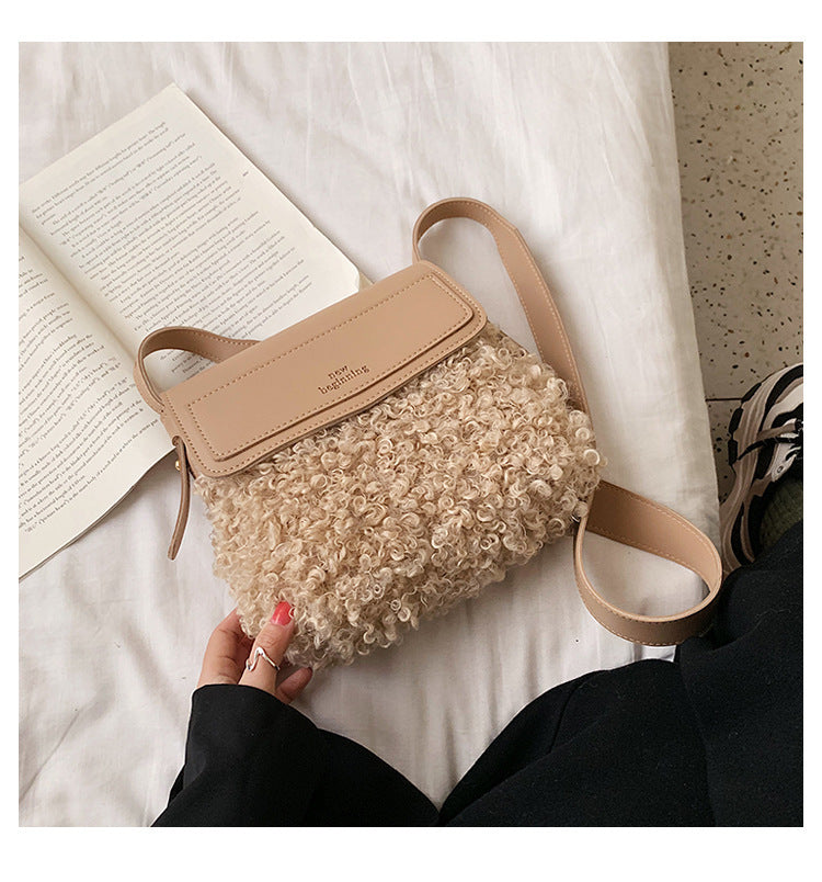 Small Square Bag Solid Color Messenger Fashion One Shoulder