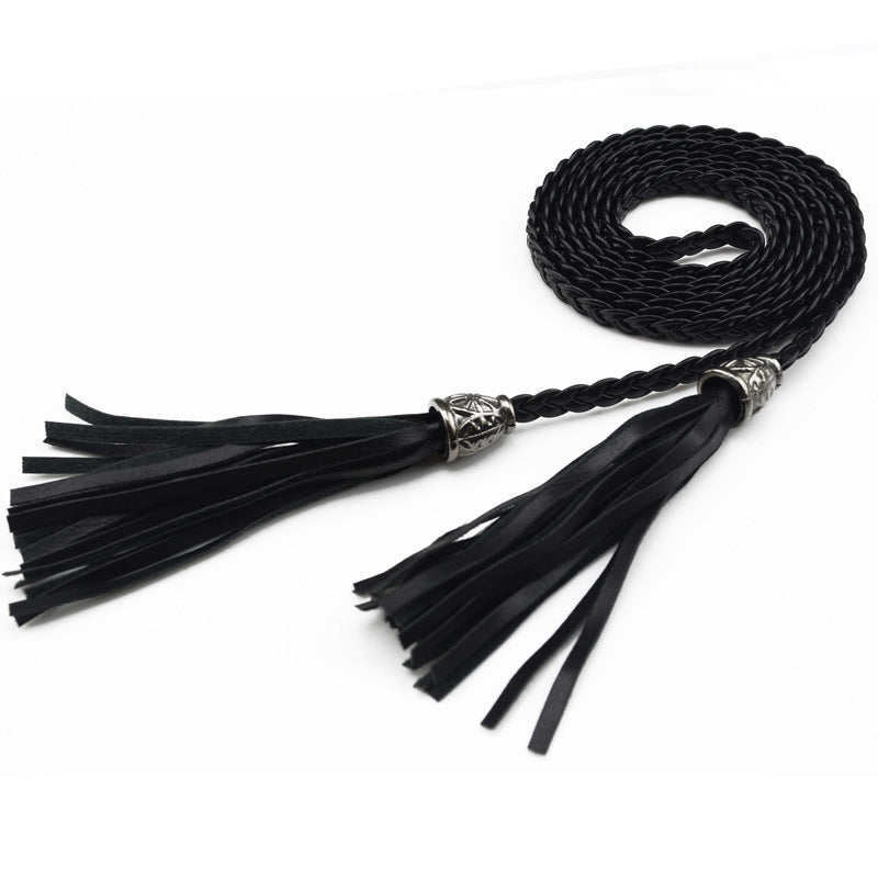 Women's Woven Belt Tassel Decorative Waist Chain