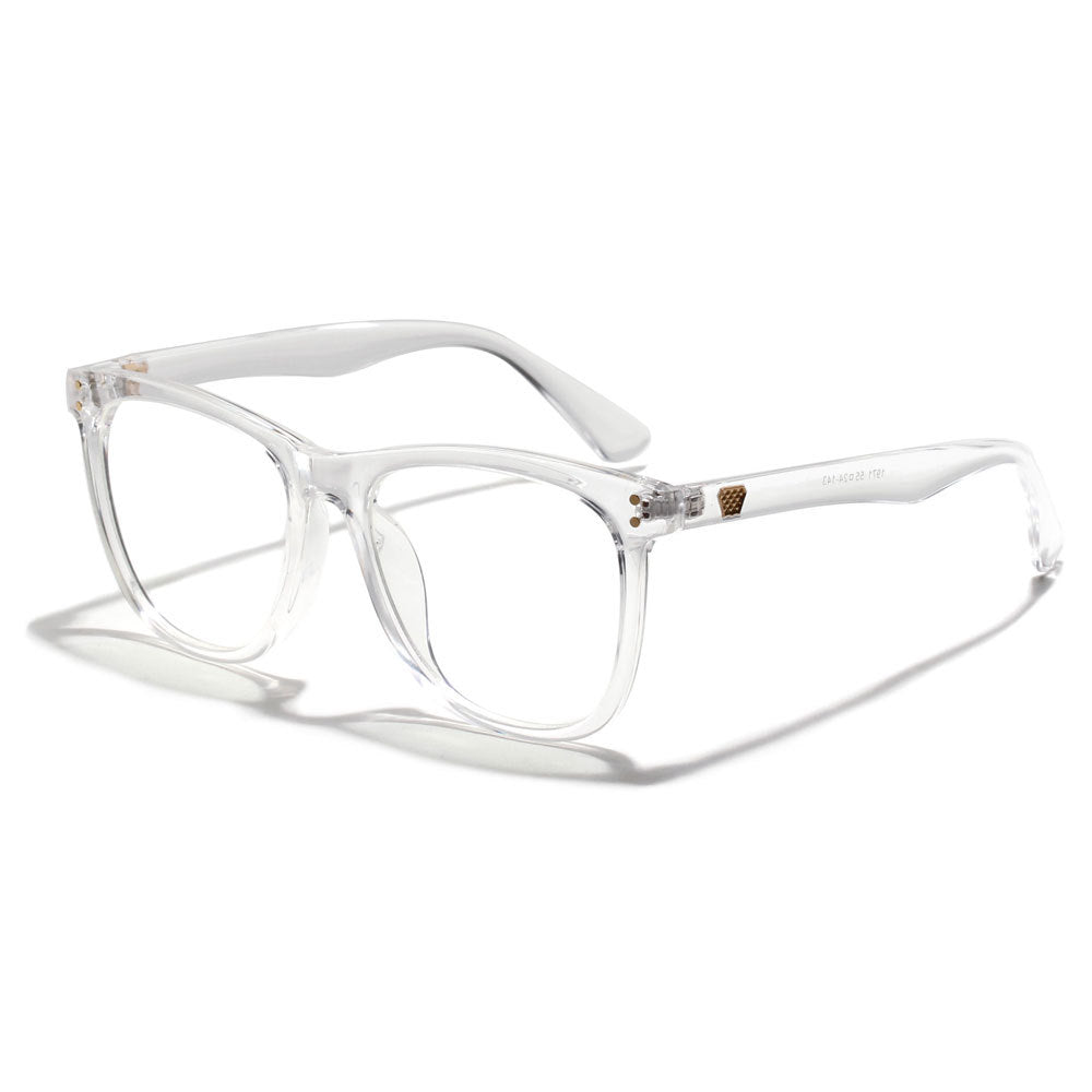 ¿Cansada de la luz del monitor , Te gusta la moda? Tenemos para ti Anti-blue light flat mirror black frame art glasses