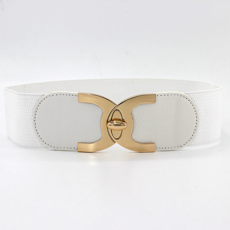 Golden revolving lock elastic waistband