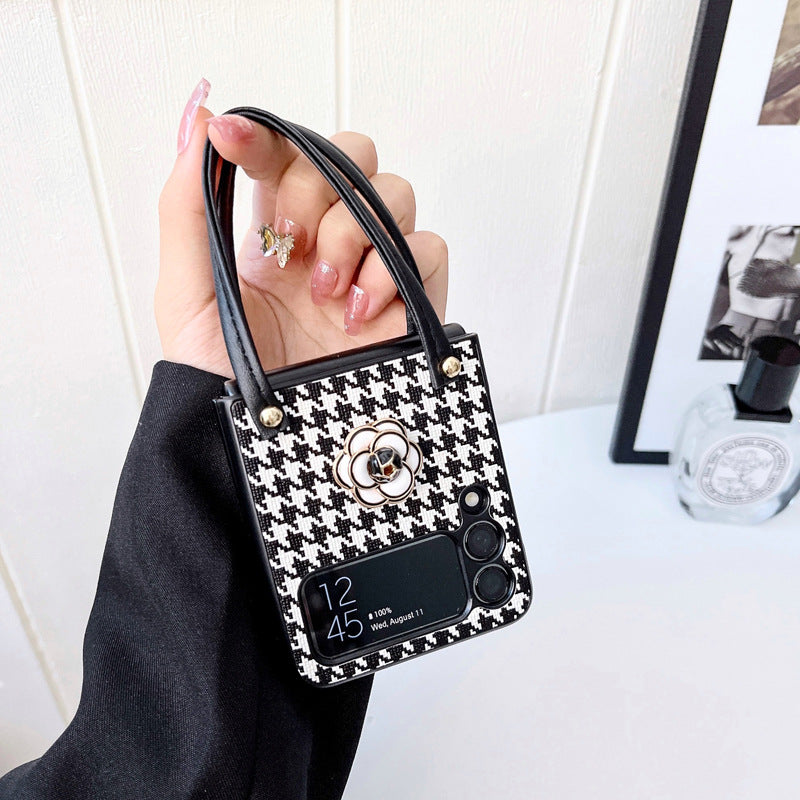 Mobile Phone Case Houndstooth Bag Protective Cover