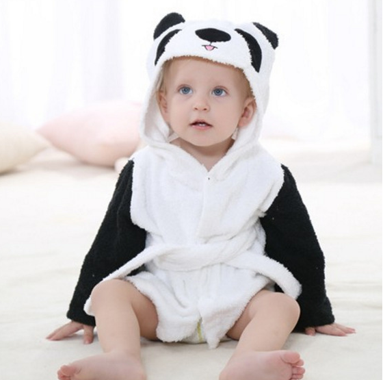 Hermosa Bata para bebe - Baby Bath Towels Baby Bathrobes Cotton Children's Bathrobes Baby Hooded