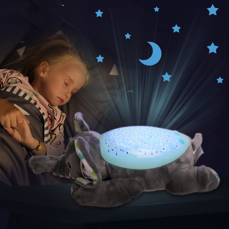 Peluche Musical Baby Plush Music Doll Soothing Starry Sky Projection Toy