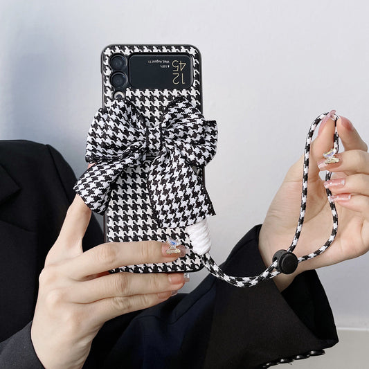 Mobile Phone Case Houndstooth Bag Protective Cover