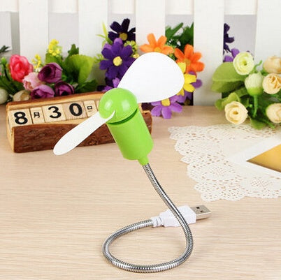 Mini USB flexible Fan Soft Leaf Twisted Desktop Small Fan