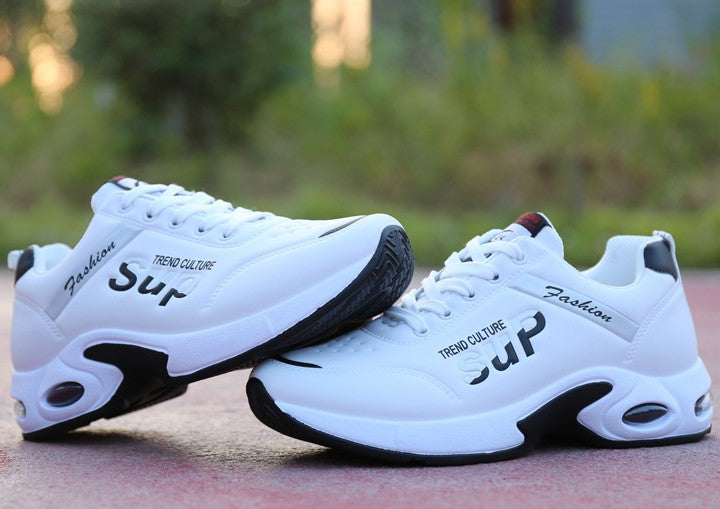 Tennis fashion cómodos Travel Shoes White Leather Running Shoes