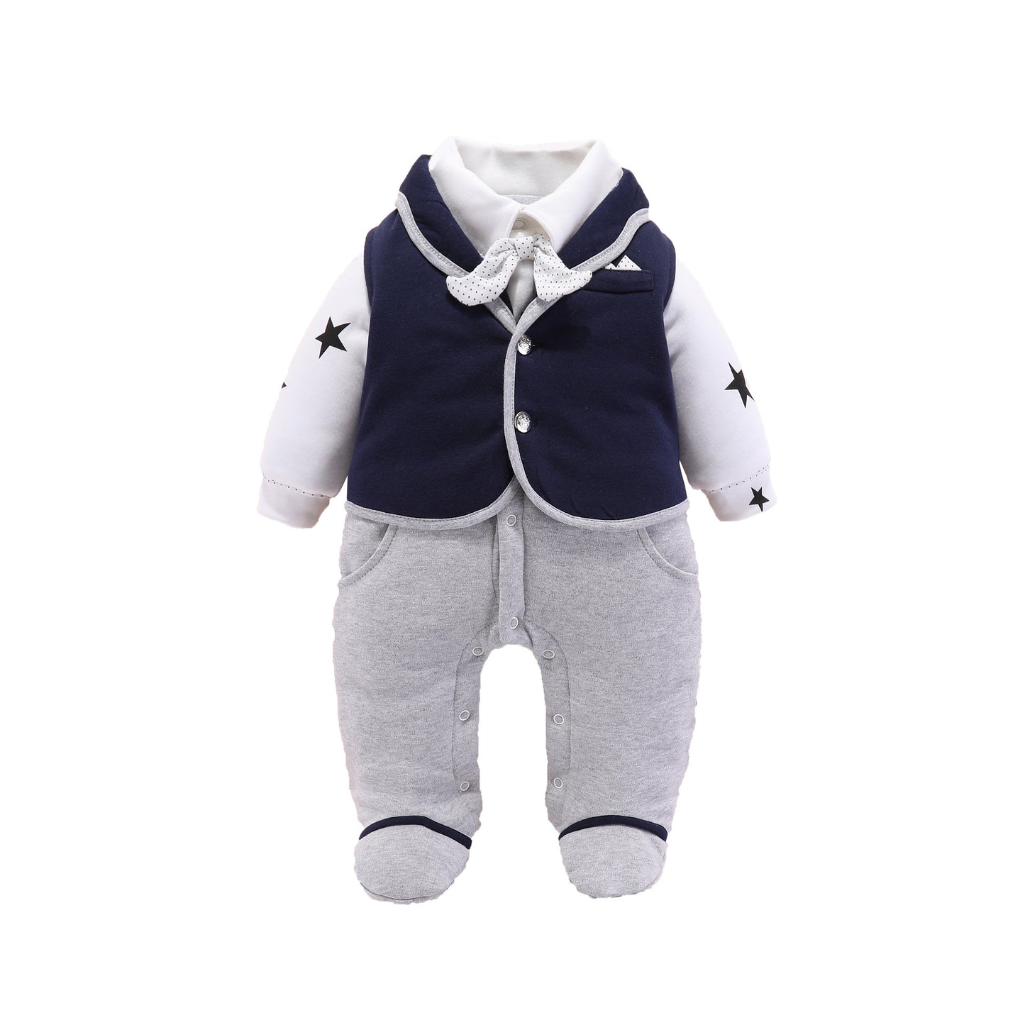 Bello conjunto para Baby boy gentleman romper