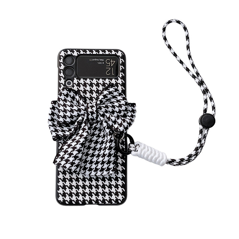 Mobile Phone Case Houndstooth Bag Protective Cover