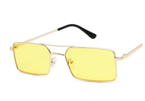 Personalized double beam square sunglasses