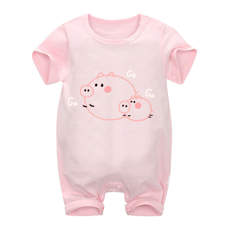 Topa unisex para Bebé Cotton short-sleeved baby clothes