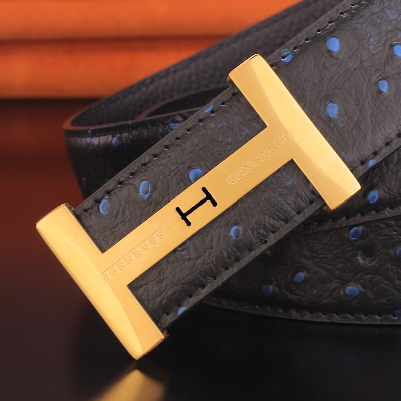 Fashionable Men's Leather Casual British Belt