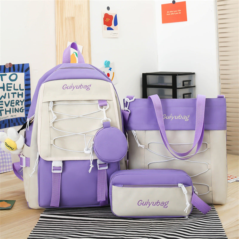 Paquete de 3 piezas School Bag Backpack