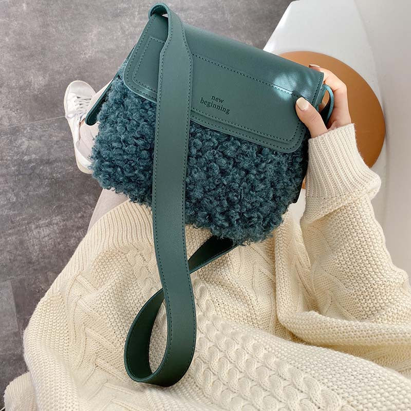 Small Square Bag Solid Color Messenger Fashion One Shoulder