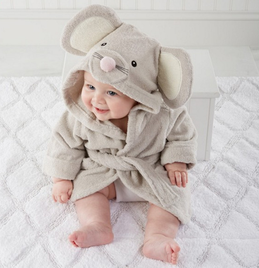 Hermosa Bata para bebe - Baby Bath Towels Baby Bathrobes Cotton Children's Bathrobes Baby Hooded