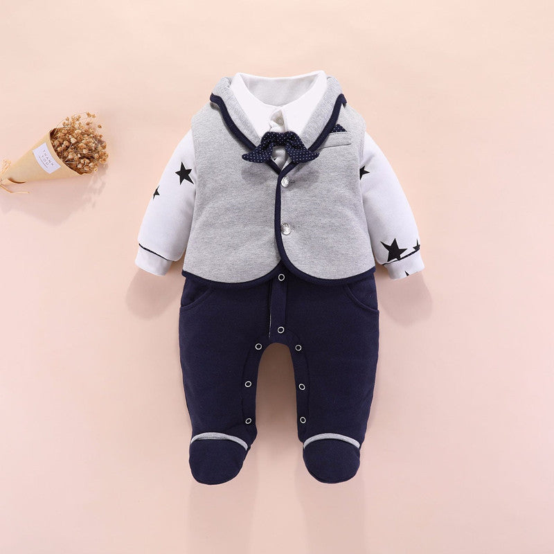 Bello conjunto para Baby boy gentleman romper