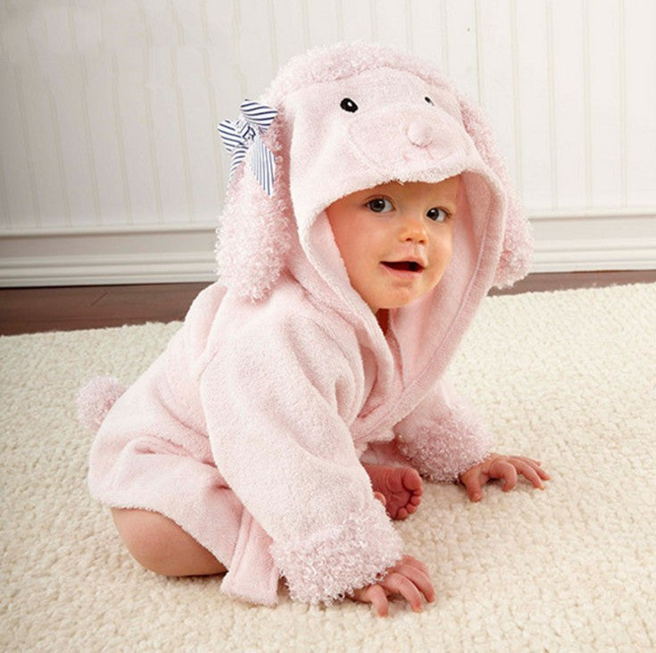 Hermosa Bata para bebe - Baby Bath Towels Baby Bathrobes Cotton Children's Bathrobes Baby Hooded