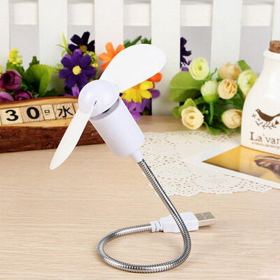 Mini USB flexible Fan Soft Leaf Twisted Desktop Small Fan