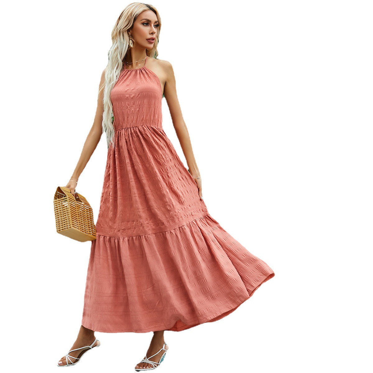 European And American Women's Sling Halter Dress