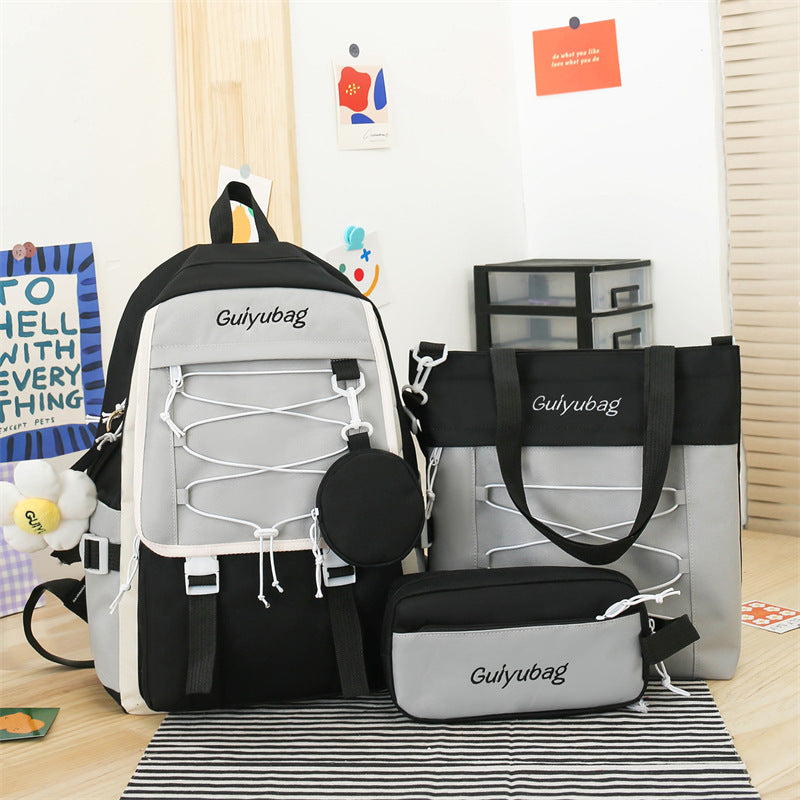 Paquete de 3 piezas School Bag Backpack