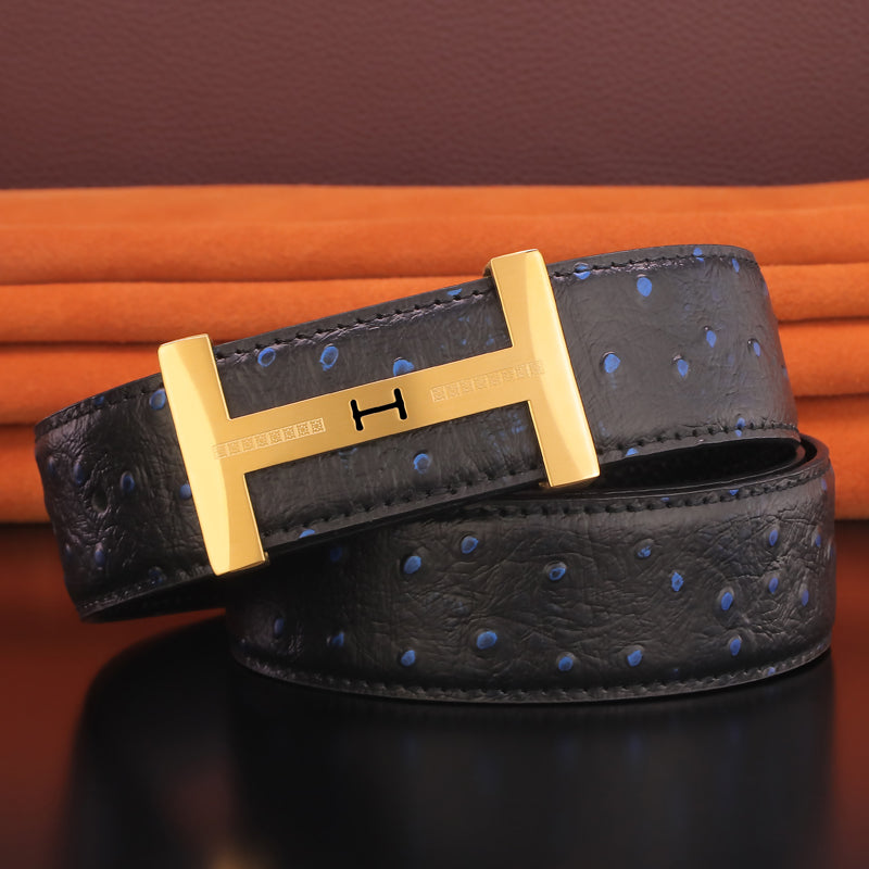 Fashionable Men's Leather Casual British Belt