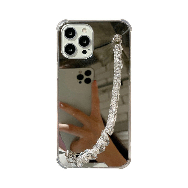 Rhinestone Mirror Chain All-Inclusive Phone Case