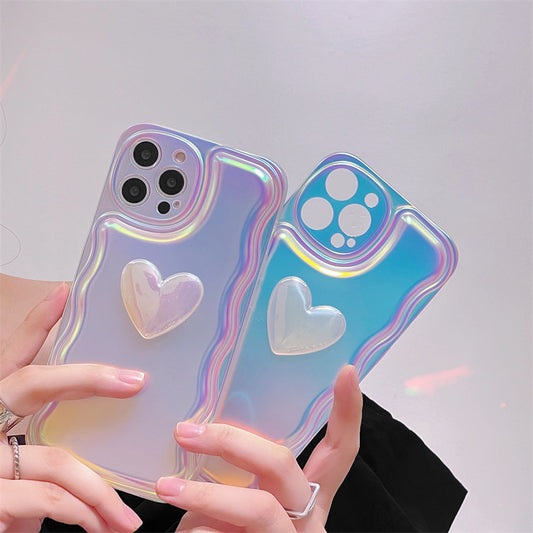 Super Fairy Laser Heart 3D Mobile Phone Case