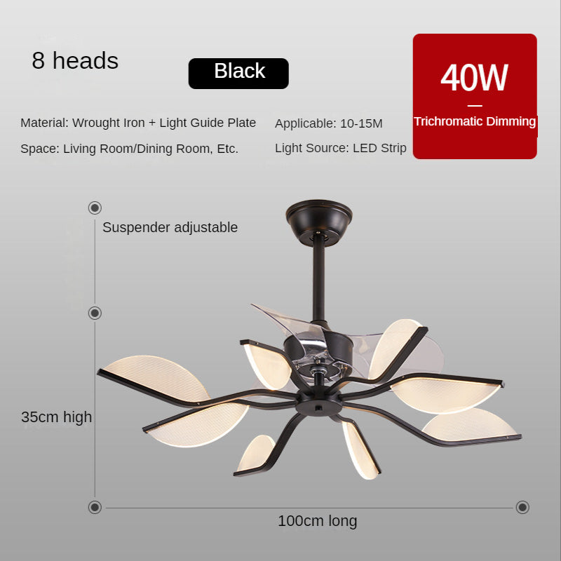 Ventilador Modernos para Techo Nordic Fan Lamp Restaurant Ceiling Fan