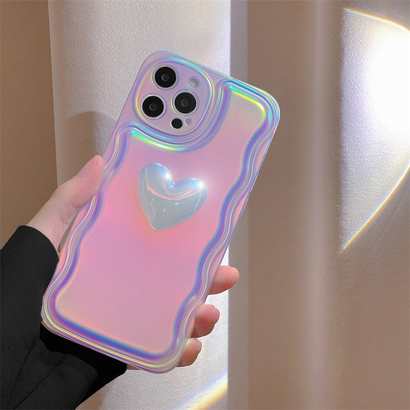 Super Fairy Laser Heart 3D Mobile Phone Case