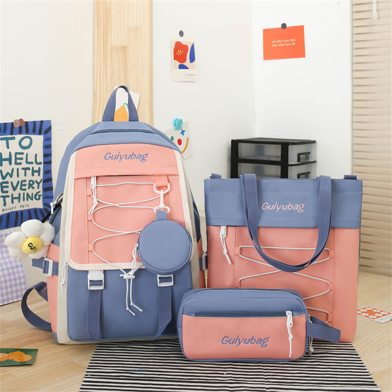 Paquete de 3 piezas School Bag Backpack