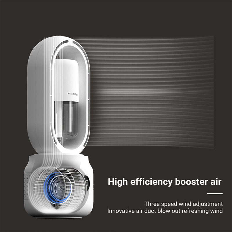 Refrescate, Ventilador para este verano Water Cooled Spray Mist Electric Fan USB Rechargeable Portable Wireless Air Humidifier