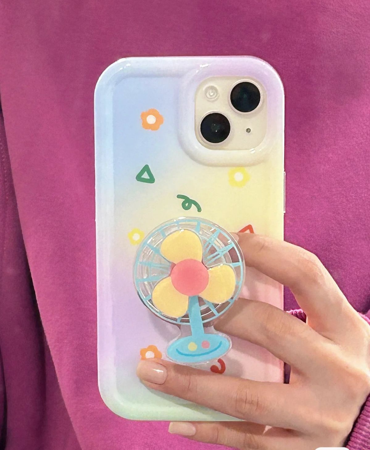 Creative Fan Holder Phone Case Originality