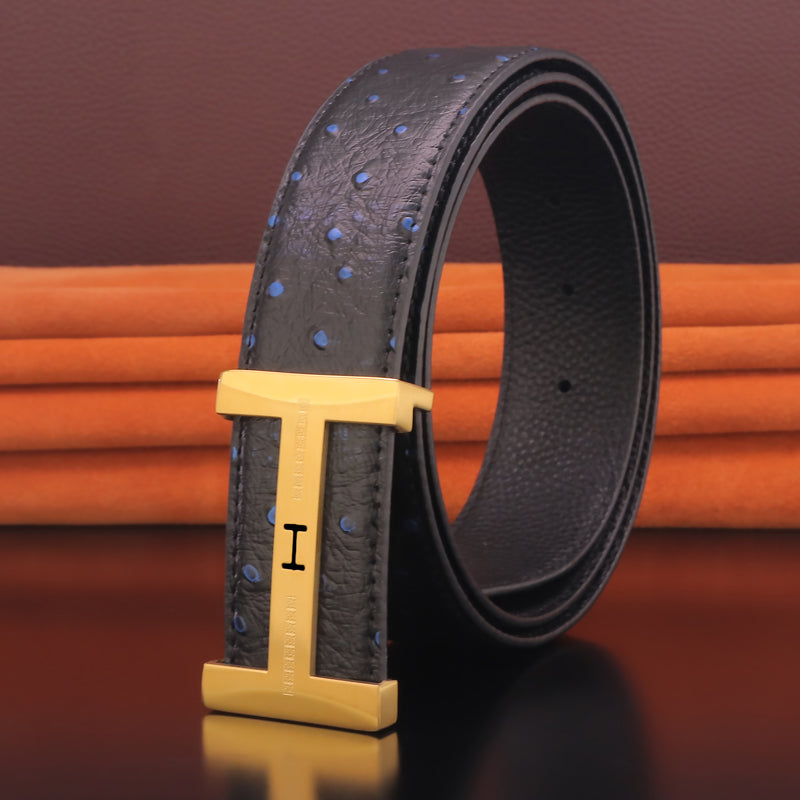 Fashionable Men's Leather Casual British Belt