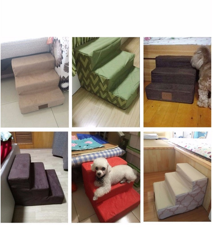 Pet Dog Stairs Climbing Sponge Steps To Bed Climbing Ladder